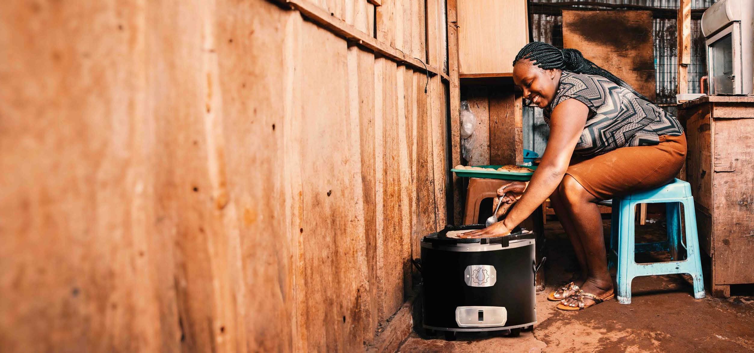 Saves 50% on charcoal in comparison to traditional commercial cookstoves