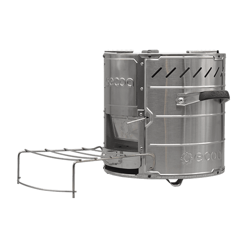 ECOA Wood Side View 2 burn manufacturing cookstove