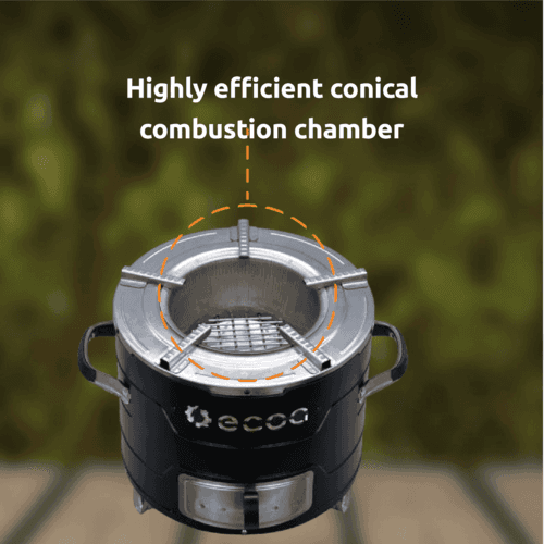 Highly efficient conical combustion chamber