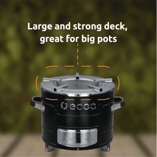 Large and strong deck, great with big pots