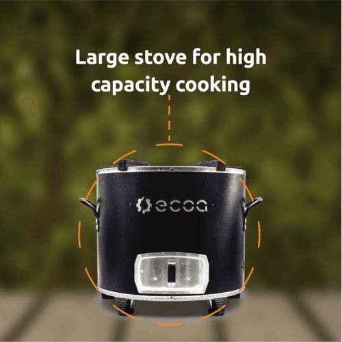 Large stove for high capacity cooking