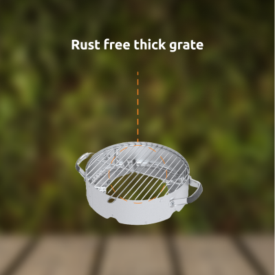 Rust free thick grate