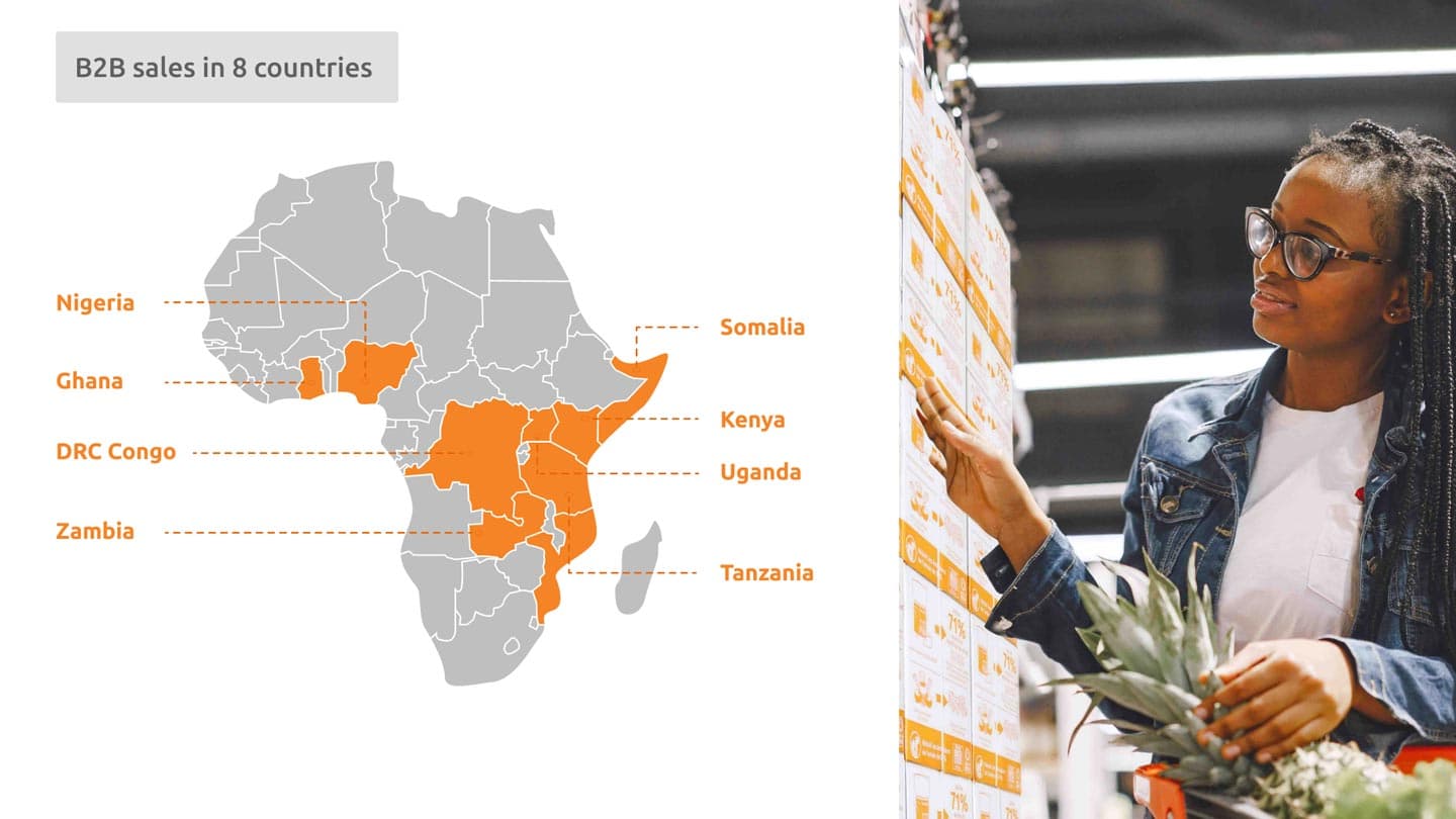 B2B sales in 8 countries